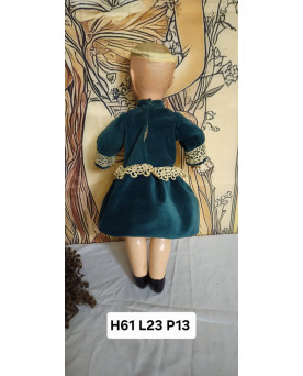 Grande poupée ancienne Global Dolls – celluloïd – 62 cm – yeux dormeurs – vers 1960 –