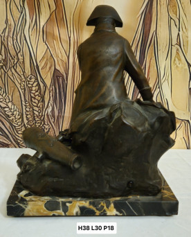 Sculpture en bronze insolite “Napoléon pensif” – Signée Lemoyne – fin XIXe