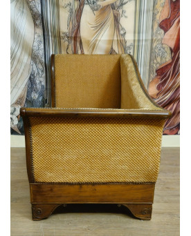 Méridienne / canapé de repos / athénienne en acajou – Époque Charles X – XIXe siècle