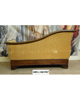 Méridienne / canapé de repos / athénienne en acajou – Époque Charles X – XIXe siècle