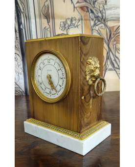 Pendule de table JAEGER – marbre et laiton doré