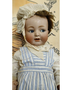 Poupée ancienne tête porcelaine – KR / Simon & Halbig – n°126 – Allemagne – circa 1910 / 1920