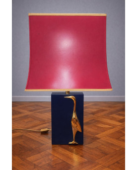 Paire de lampes de table vintage, travail Français dans le goût de la Maison Charles