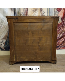 Le village de 58 brocanteurs - Buffet a doucine / Commode époque Restauration en noyer – XIXe siècle