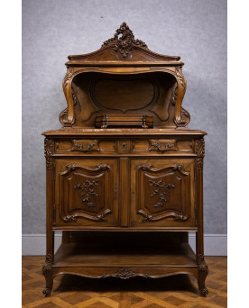 Le village de 58 brocanteurs - Buffet époque Empire en noyer