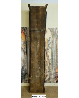 Le village de 58 brocanteurs - Horloge de parquet / gaine ancienne – époque Louis XV – noyer massif – XVIIIᵉ siècle