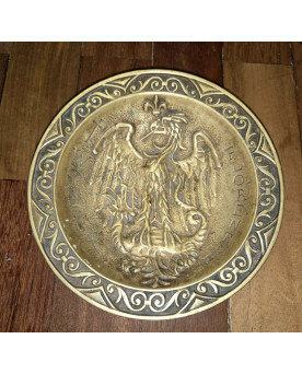 Le village de 58 brocanteurs - Vide poche en bronze, signé M. Le Verrier, avec inscription BRONZE sous la base