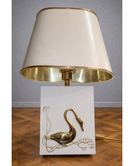 Le village de 58 brocanteurs - Lampe de table vintage de style Maison Charles, travail français des années 1970