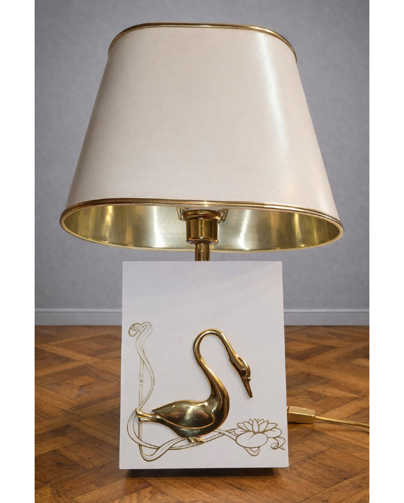 Le village de 58 brocanteurs - Lampe de table vintage de style Maison Charles, travail français des années 1970
