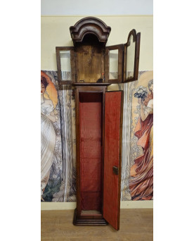 Le village de 58 brocanteurs - Ancienne gaine d’horloge époque Louis XV/ meuble de pendule de parquet en noyer massif