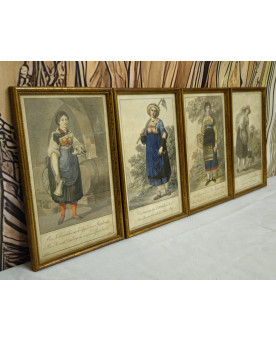 Le village de 58 brocanteurs - Buffet époque Empire en noyer