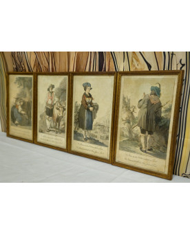 Le village de 58 brocanteurs - Buffet époque Empire en noyer