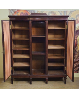 Le village de 58 brocanteurs - Bibliothèque en acajou st. Louis XVI – Travail Parisien, XIXe siècle - Maison Cannage a Paris
