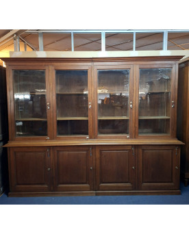 Le village de 58 brocanteurs - Très Grande bibliothèque de magasin en chêne – fin XIXe siècle, Napoléon III