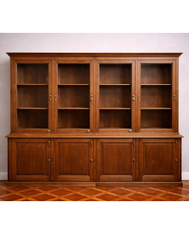 Le village de 58 brocanteurs - Très Grande bibliothèque de magasin en chêne – fin XIXe siècle, Napoléon III