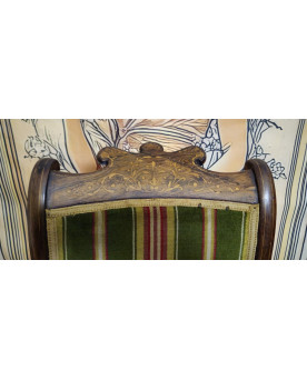 Le village de 58 brocanteurs - Série de 6 chaises en bois marqueté, époque Charles X – XIXe siècle