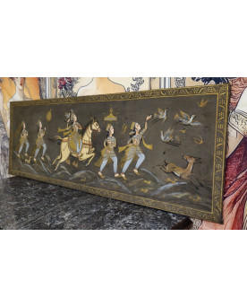 Le village de 58 brocanteurs - Buffet époque Empire en noyer