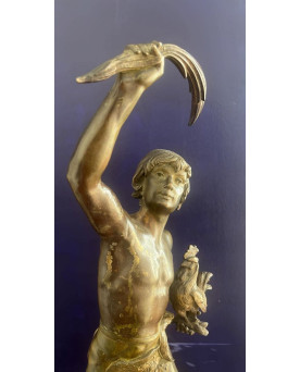 Le village de 58 brocanteurs - Buffet époque Empire en noyer