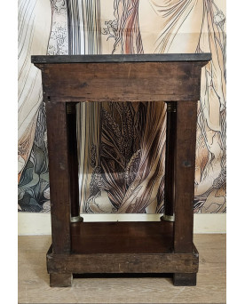 Le village de 58 brocanteurs - Console en acajou et marbre époque Empire
