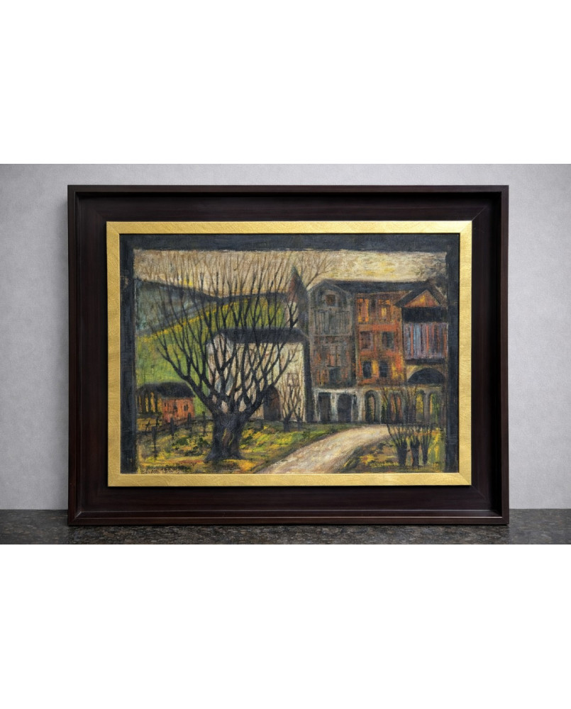 Le village de 58 brocanteurs - Lucien Verdi : La Sage – Val d’Hérens - huile sur panneau