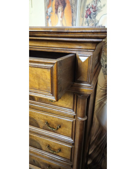Le village de 58 brocanteurs - Buffet époque Empire en noyer