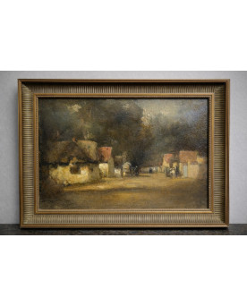 Le village de 58 brocanteurs - Buffet époque Empire en noyer