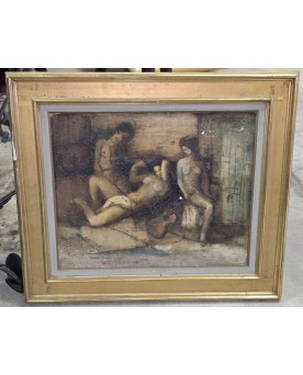 Le village de 58 brocanteurs - Buffet époque Empire en noyer