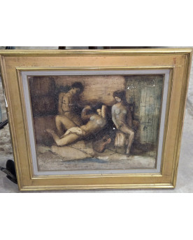 Le village de 58 brocanteurs - Buffet époque Empire en noyer