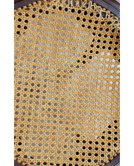 Le village de 58 brocanteurs - Série de 6 chaises dites “raquettes”, de style Louis XVI en acajou