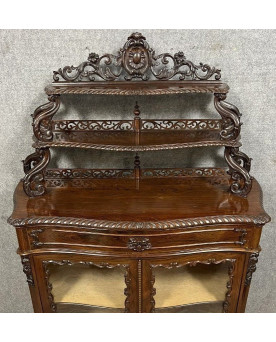 Le village de 58 brocanteurs - Buffet époque Empire en noyer