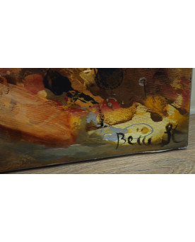 Le village de 58 brocanteurs - Stefan Beiu – Nu féminin dans une composition abstraite