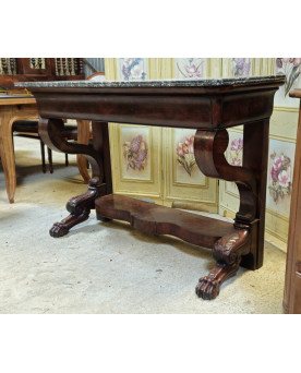 Le village de 58 brocanteurs - Buffet époque Empire en noyer