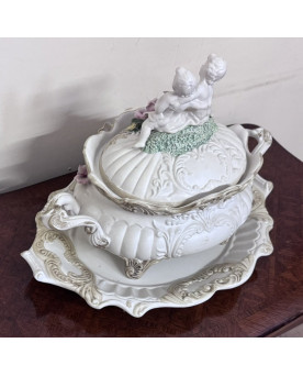 Le village de 58 brocanteurs - Buffet époque Empire en noyer