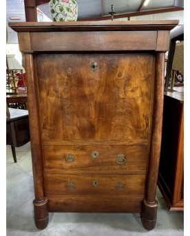 Le village de 58 brocanteurs -  Secrétaire époque Empire en noyer