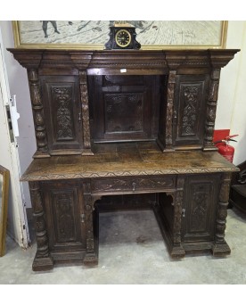Le village de 58 brocanteurs - Très importante étagère de boulanger en fer