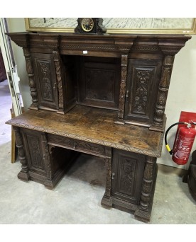 Le village de 58 brocanteurs - Très importante étagère de boulanger en fer