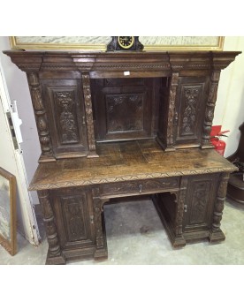 Le village de 58 brocanteurs - Très importante étagère de boulanger en fer