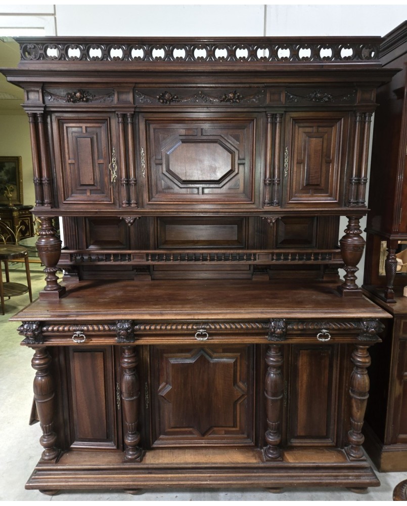 Le village de 58 brocanteurs - D'après Riesener : Secrétaire de style louis XVI en marqueterie