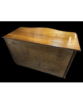 Le village de 58 brocanteurs - Importante console de chateau galbée + miroir style Louis XV en bois doré et argenté