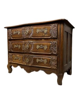 Le village de 58 brocanteurs - D'aprés Gauthier Poinsignon Buffet époque Art Nouveau Ecole de Nancy en noyer