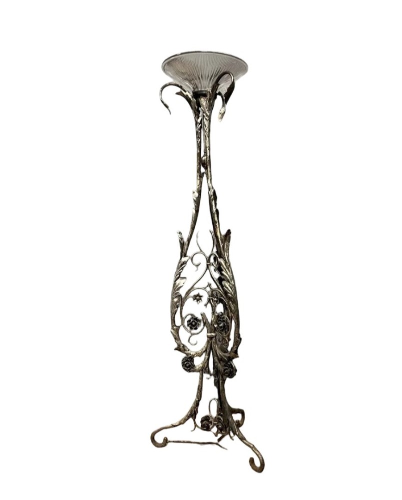 Le village de 58 brocanteurs - Trés grande Jardinière en athénienne époque Art Nouveau