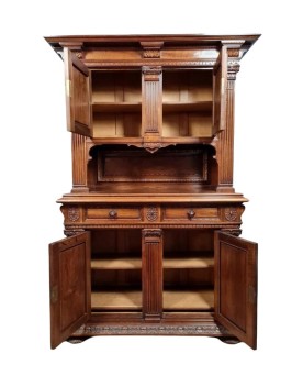 Le village de 58 brocanteurs -  Vitrine Venitienne en bois peint