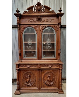 Le village de 58 brocanteurs -  Vitrine Venitienne en bois peint