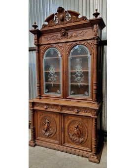 Le village de 58 brocanteurs -  Vitrine Venitienne en bois peint