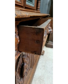 Le village de 58 brocanteurs -  Vitrine Venitienne en bois peint