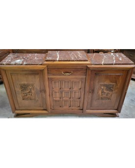Le village de 58 brocanteurs -  Vitrine Venitienne en bois peint