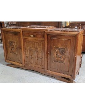 Le village de 58 brocanteurs -  Vitrine Venitienne en bois peint