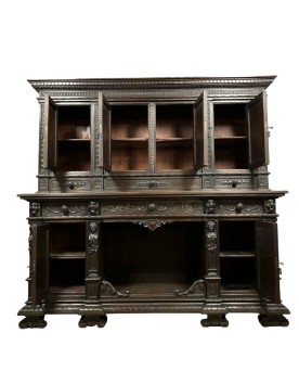 Le village de 58 brocanteurs -  Vitrine Venitienne en bois peint