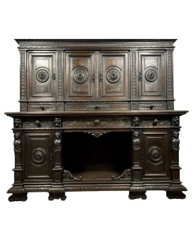 Le village de 58 brocanteurs -  Vitrine Venitienne en bois peint