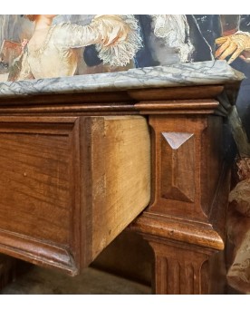 Le village de 58 brocanteurs - Asie XVIIIème : coffre en bois sculpté